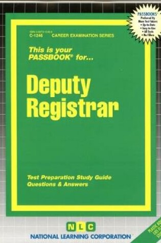 Cover of Deputy Registrar