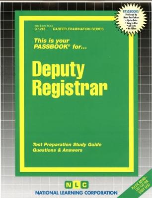 Book cover for Deputy Registrar