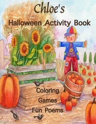 Book cover for Chloe's Halloween Activity Book