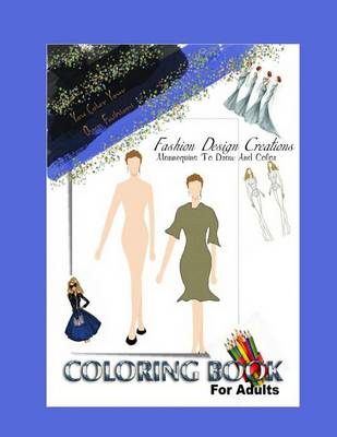 Book cover for Fashion Design Adult Coloring Book
