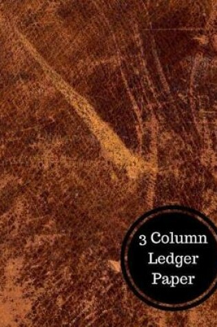 Cover of 3 Column Ledger Paper