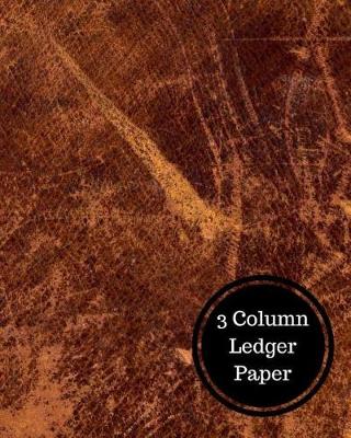 Book cover for 3 Column Ledger Paper