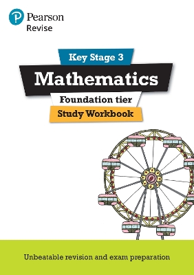 Book cover for Pearson REVISE Key Stage 3 Maths (Foundation) Study Workbook for preparing for GCSEs in 2025 and 2026