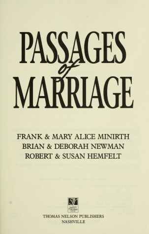 Book cover for Passages of Marriage