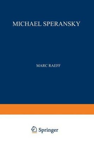 Cover of Michael Speransky