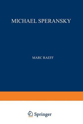 Book cover for Michael Speransky