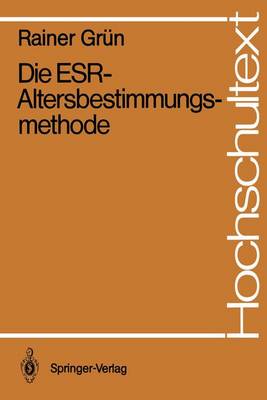 Book cover for Die ESR-Altersbestimmungsmethode