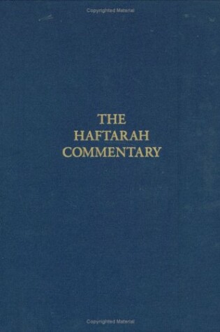 Cover of The Haftarah Commentary
