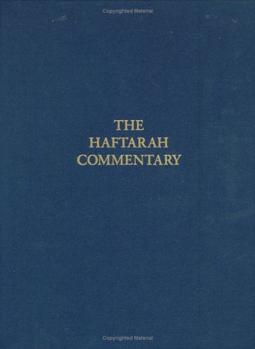 Book cover for The Haftarah Commentary