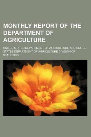 Cover of Monthly Report of the Department of Agriculture