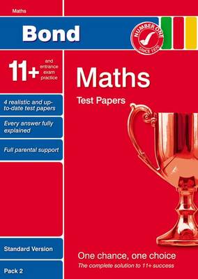 Book cover for Bond 11+ Test Papers Maths Standard Pack 2