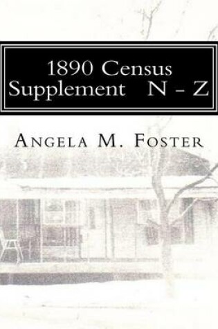 Cover of 1890 Census Supplement N - Z