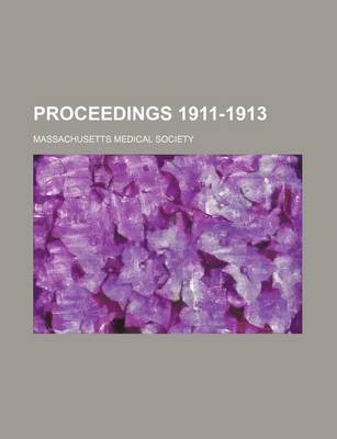 Book cover for Proceedings 1911-1913