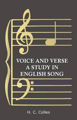 Book cover for Voice and Verse - A Study in English Song