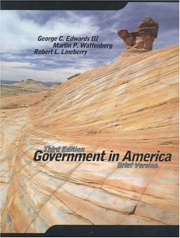 Book cover for Government in America, Brief Version