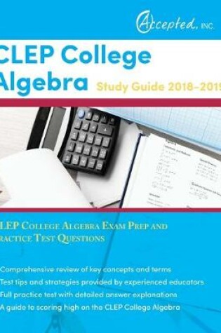 Cover of CLEP College Algebra Study Guide 2018-2019