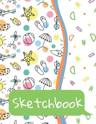 Book cover for Sketchbook for Kids - Large Blank Sketch Notepad for Practice Drawing, Paint, Write, Doodle, Notes - Cute Cover for Kids 8.5 x 11 - 100 pages Book 25