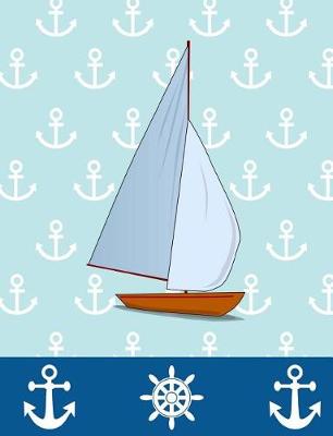 Book cover for Blue Sailboat Nautical Journal