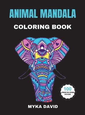 Book cover for Animal Mandala Coloring Book