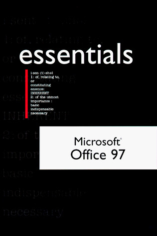 Cover of Microsoft Office 97 Professional Essentials