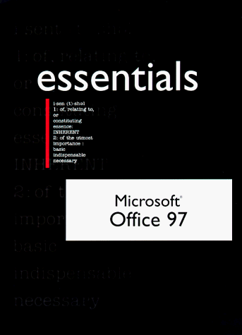 Book cover for Microsoft Office 97 Professional Essentials