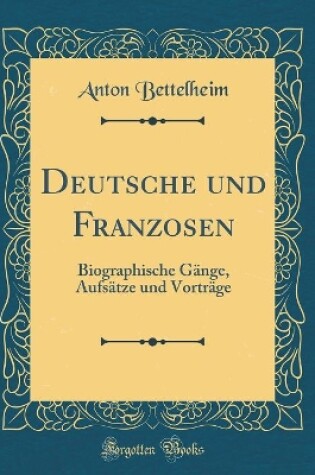 Cover of Deutsche Und Franzosen