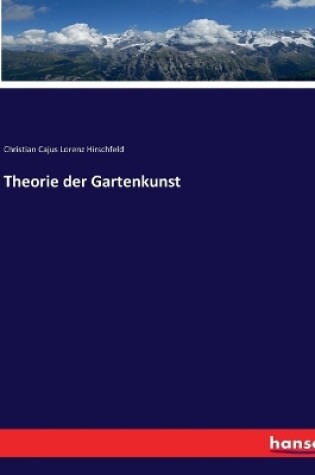 Cover of Theorie der Gartenkunst