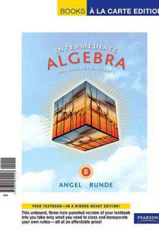Cover of Intermediate Algebra for College Students, Books a la Carte Edition