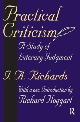 Book cover for Practical Criticism