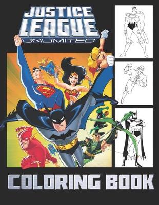 Book cover for Justice League Coloring Book