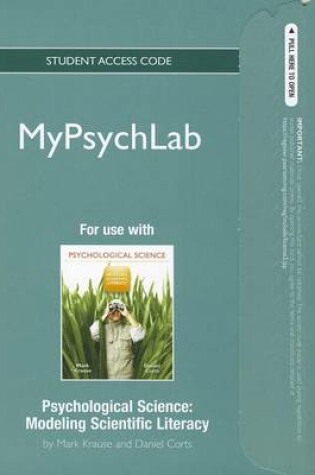 Cover of NEW MyLab Psychology  without Pearson eText -- Standalone Access Card -- for Psychological Science