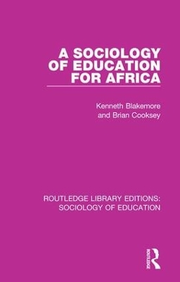 Cover of A Sociology of Education for Africa