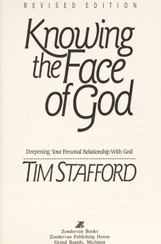 Cover of Knowing the Face of God