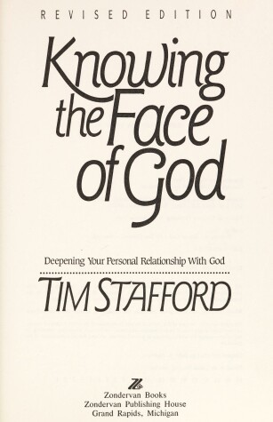 Book cover for Knowing the Face of God