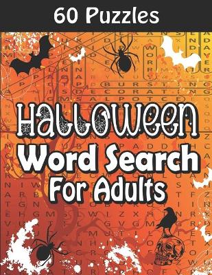 Book cover for Halloween Word Search For Adults