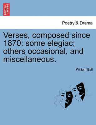 Book cover for Verses, Composed Since 1870