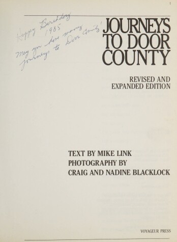 Book cover for Journey to Door County