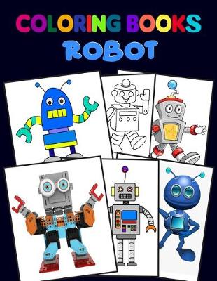 Book cover for Coloring Books Robot.