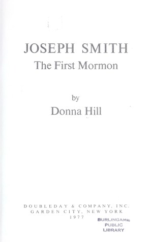 Book cover for Joseph Smith, the First Mormon