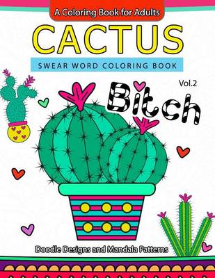 Book cover for Cactus Swear Word Coloring Books Vol.2