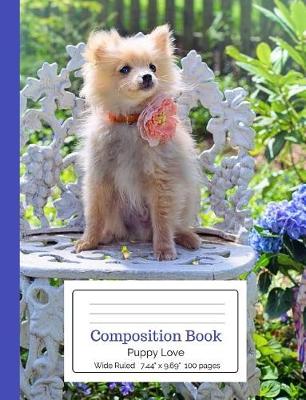 Book cover for Composition Book Puppy Love Wide Ruled