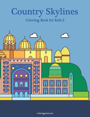 Book cover for Country Skylines Coloring Book for Kids 2