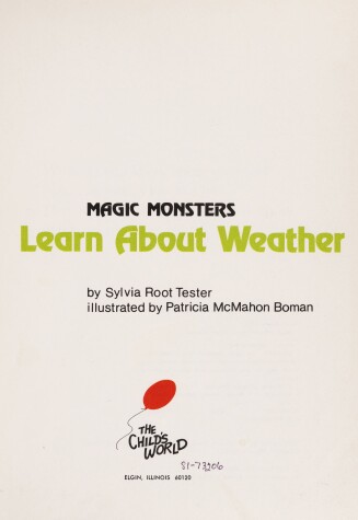 Book cover for Magic Monsters Learn about Weather