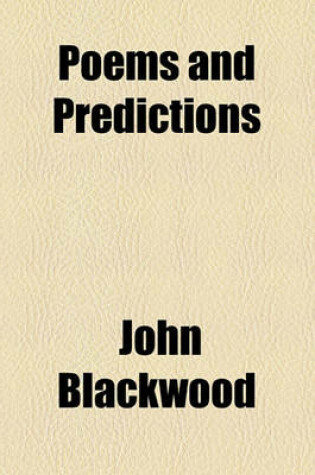 Cover of Poems and Predictions