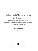 Book cover for Advanced Programming Displays