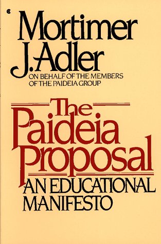 Book cover for The Paideia Proposal