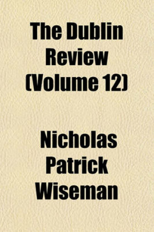 Cover of The Dublin Review Volume 12