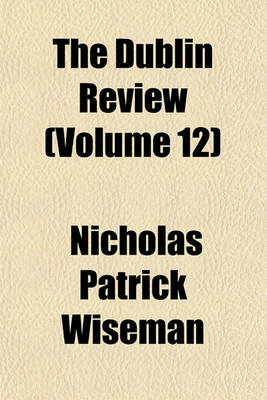 Book cover for The Dublin Review Volume 12