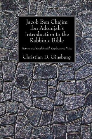 Cover of Jacob Ben Chajim Ibn Adonijah's Introduction to the Rabbinic Bible