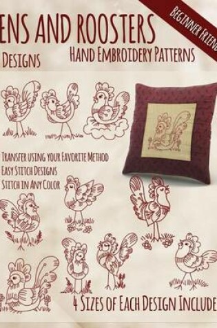 Cover of Hens and Roosters Hand Embroidery Patterns